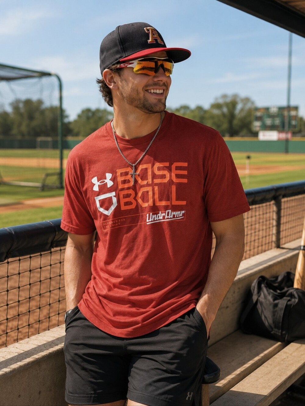 NWT Under Armour Baseball "Designed for the Grind" Tee - Men's Large